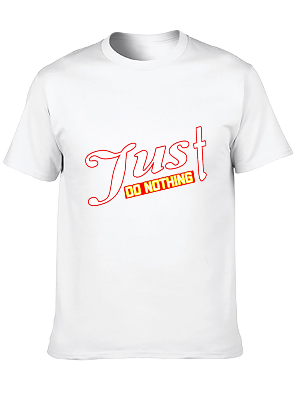 Just Do Nothing Graphic Tee - Mens Black T-Shirt
