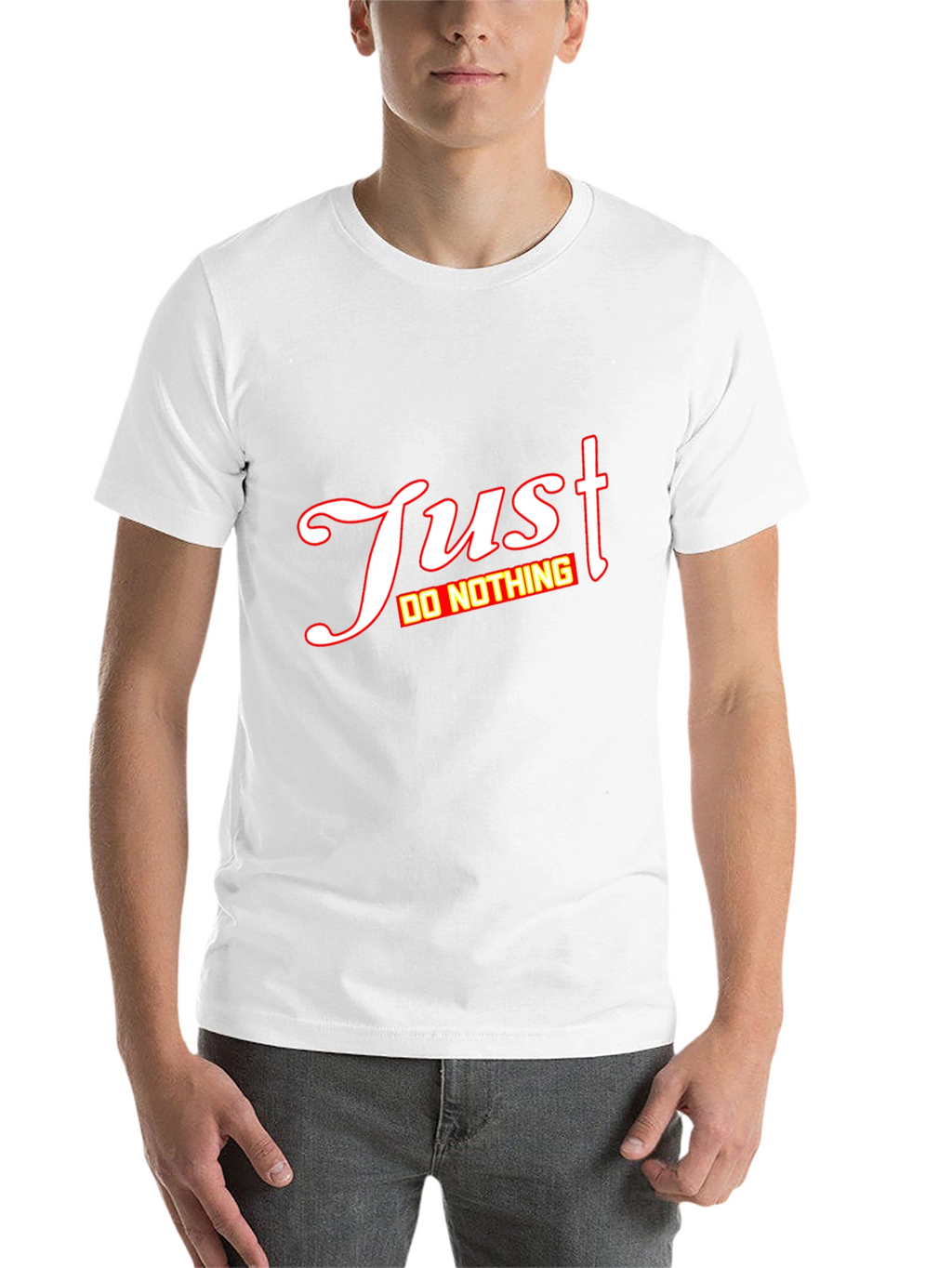Just Do Nothing Graphic Tee - Mens Black T-Shirt