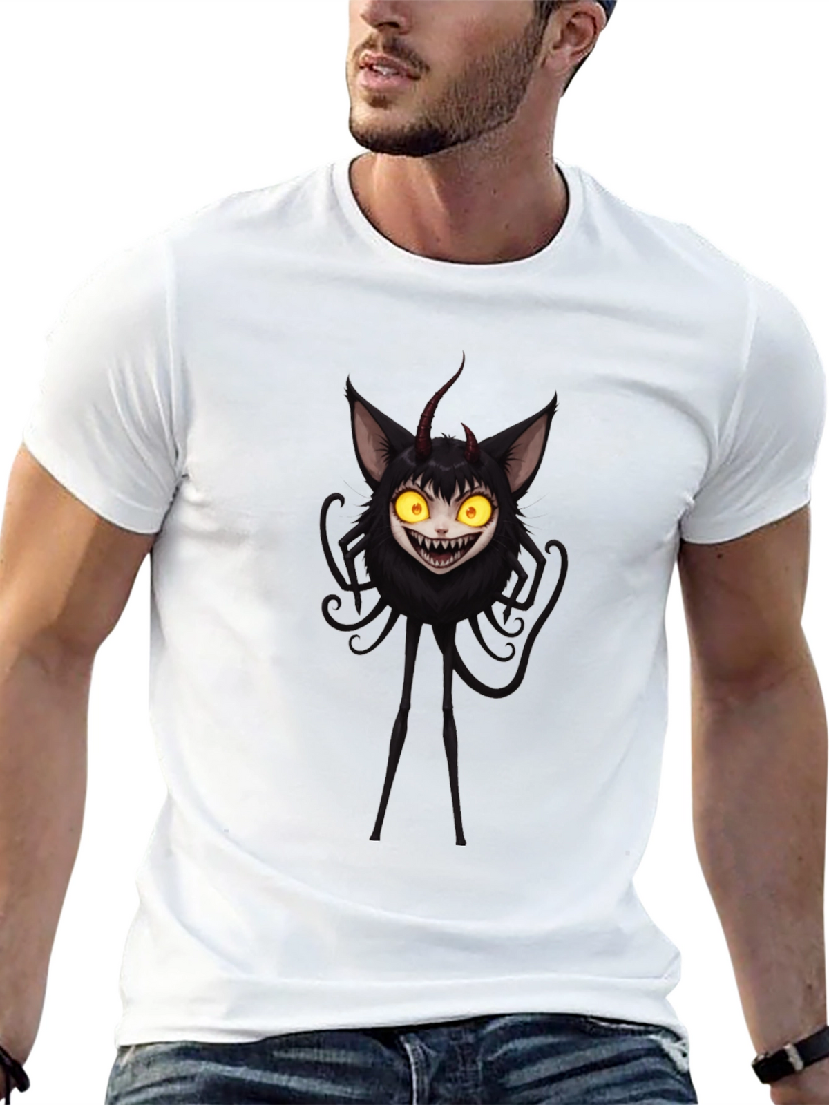 Monster Graphic Black T-Shirt