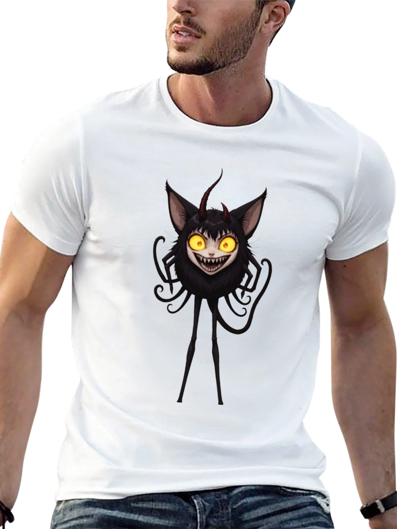 Monster Graphic Black T-Shirt