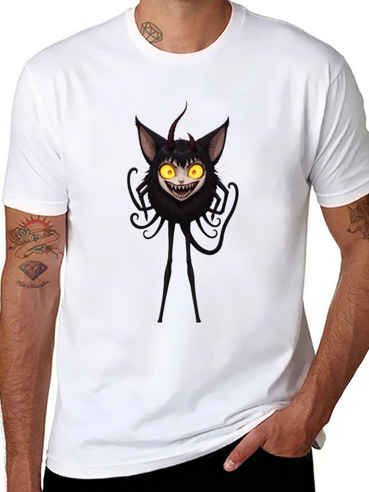Monster Graphic Black T-Shirt