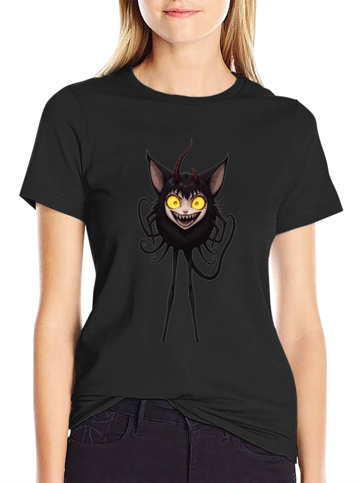 Monster Graphic Black T-Shirt
