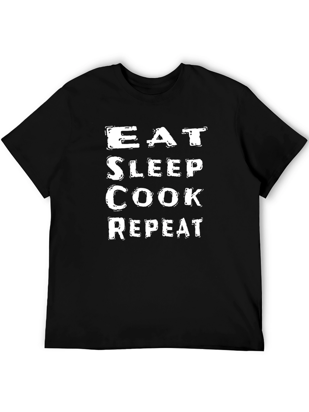 Eat Sleep Cook Repeat Black T-Shirt