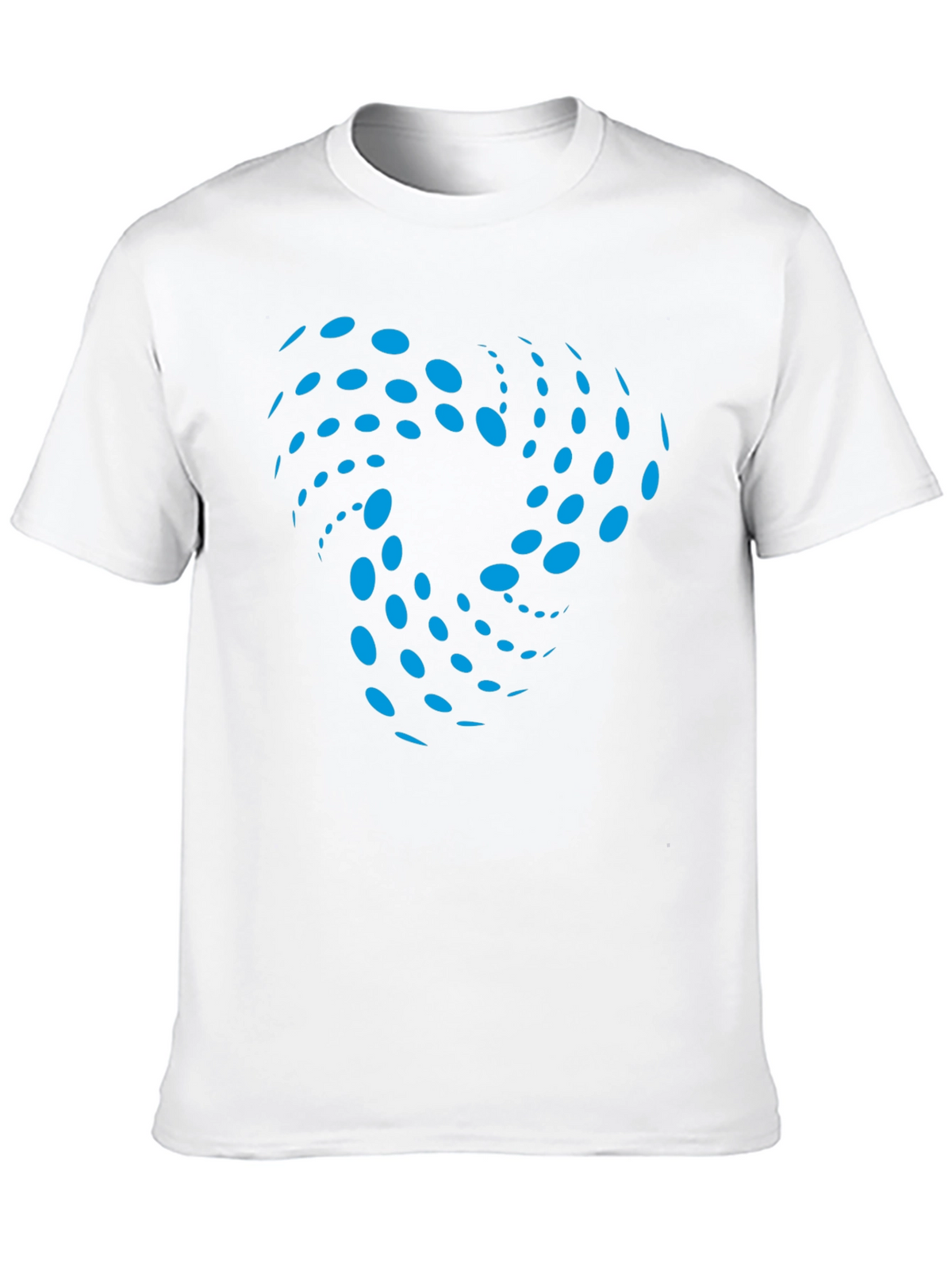 Abstract Swirl Graphic Black T-Shirt