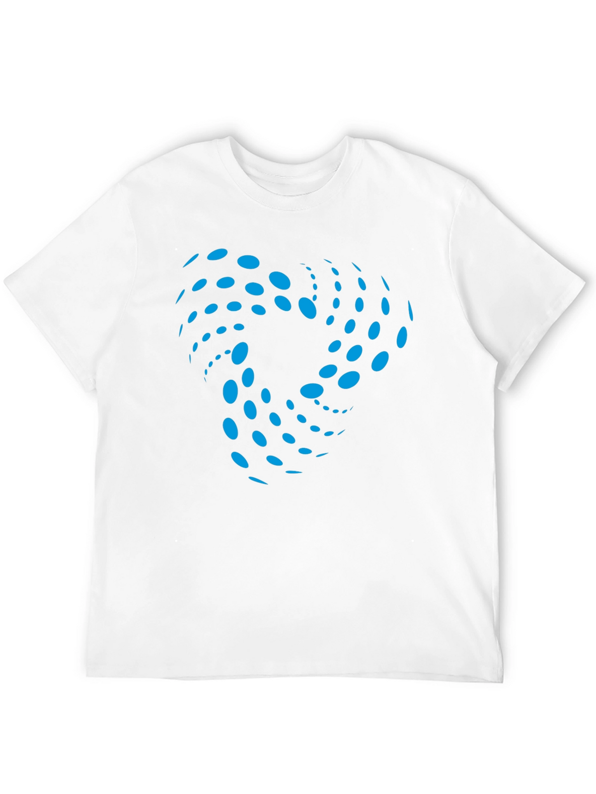 Abstract Swirl Graphic Black T-Shirt