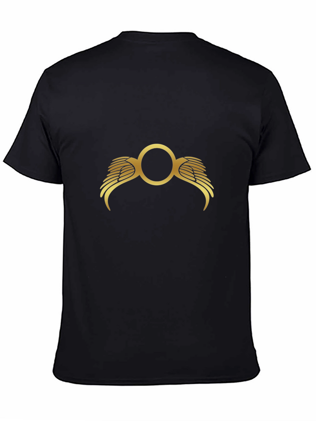 Winged Circle Black T-Shirt