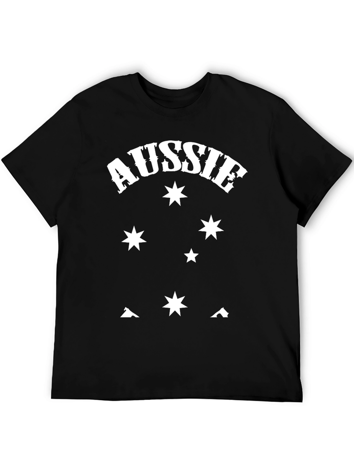 Aussie Starry Night Black T-Shirt