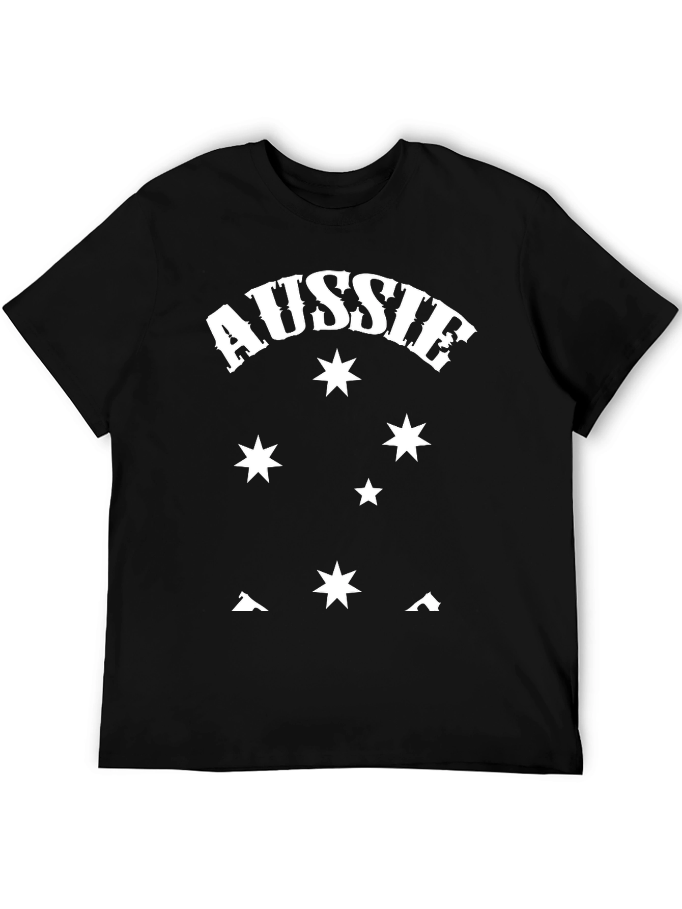 Aussie Starry Night Black T-Shirt