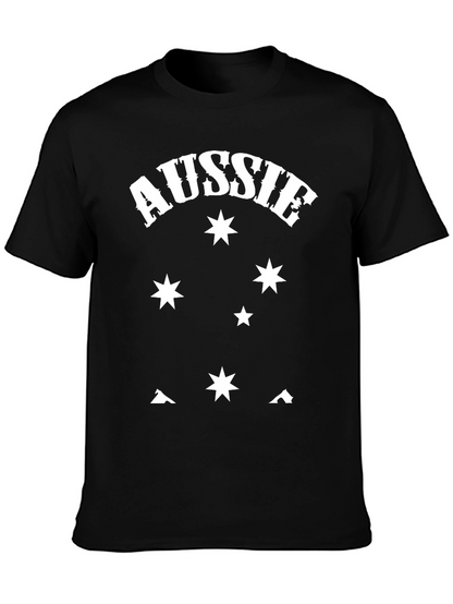 Aussie Starry Night Black T-Shirt