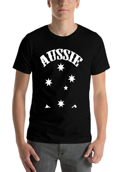 Aussie Starry Night Black T-Shirt