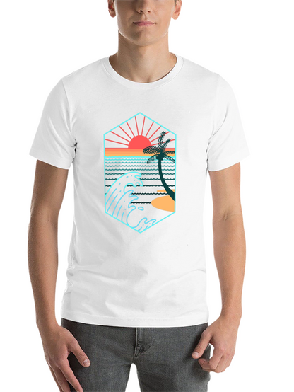Sunset Wave Graphic T-Shirt