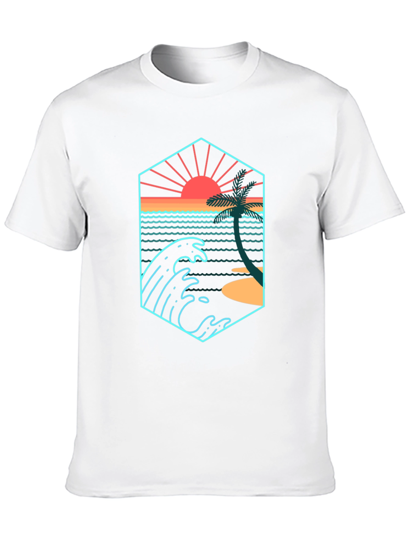 Sunset Wave Graphic T-Shirt