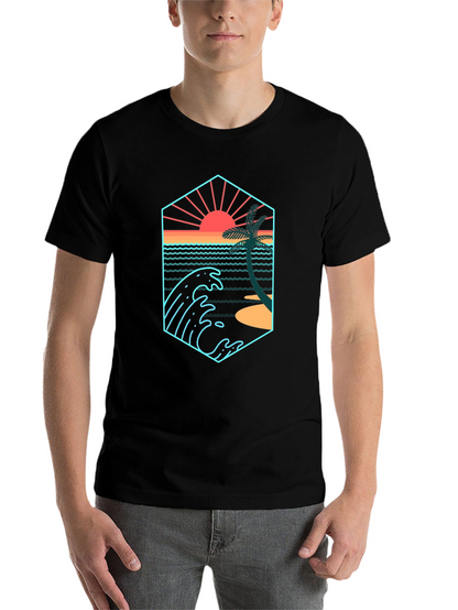 Sunset Wave Graphic T-Shirt