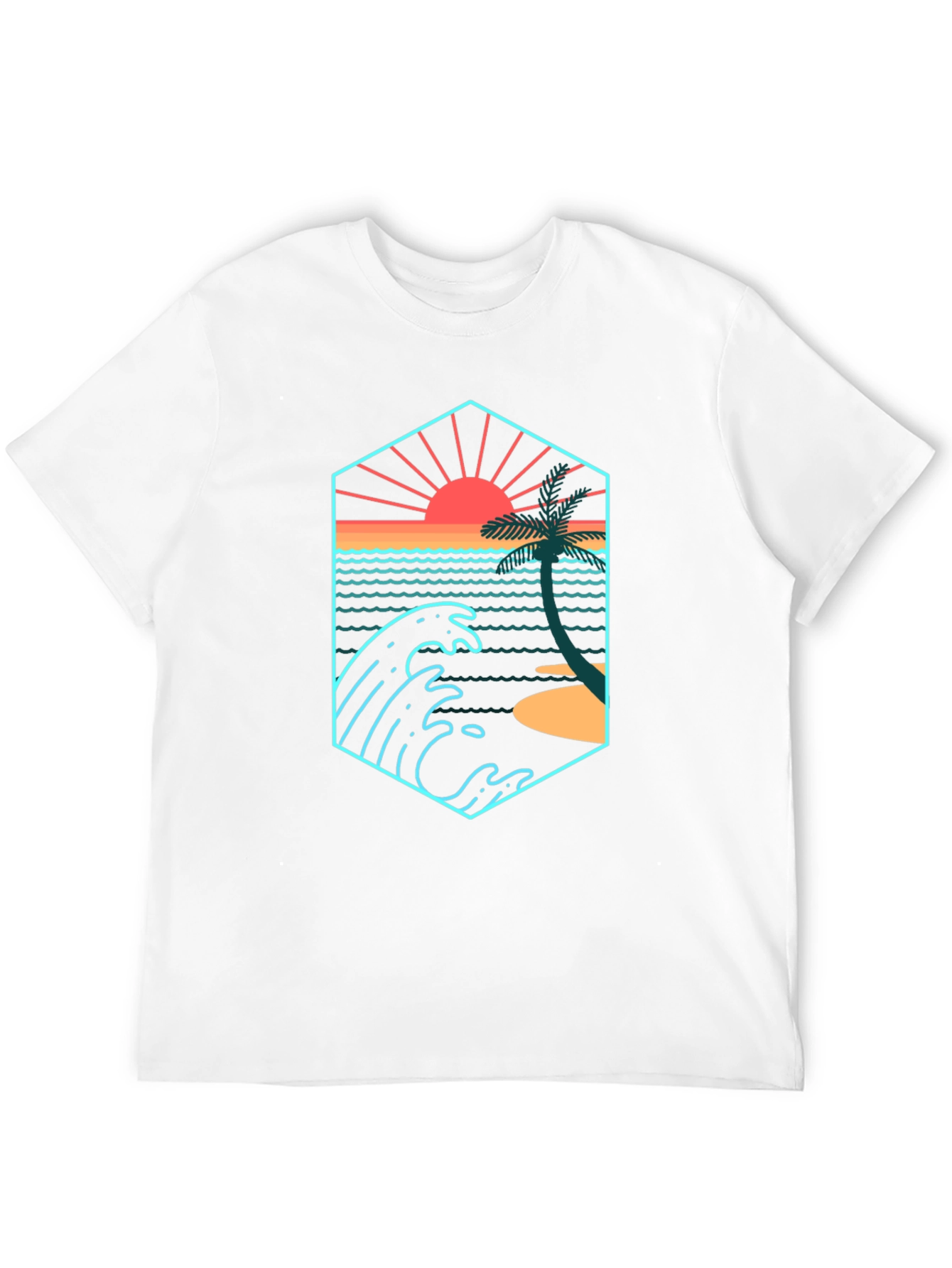 Sunset Wave Graphic T-Shirt