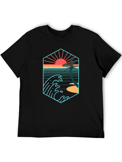 Sunset Wave Graphic T-Shirt