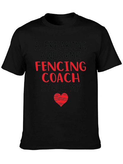 Fencing Coach Stole My Heart T-Shirt