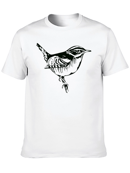 Bird Graphic Tee - Mens Black T-Shirt