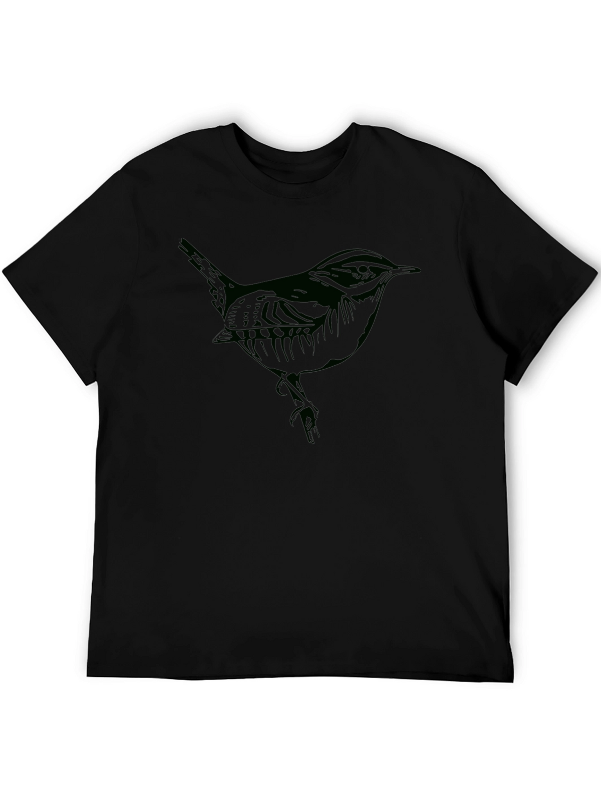 Bird Graphic Tee - Mens Black T-Shirt