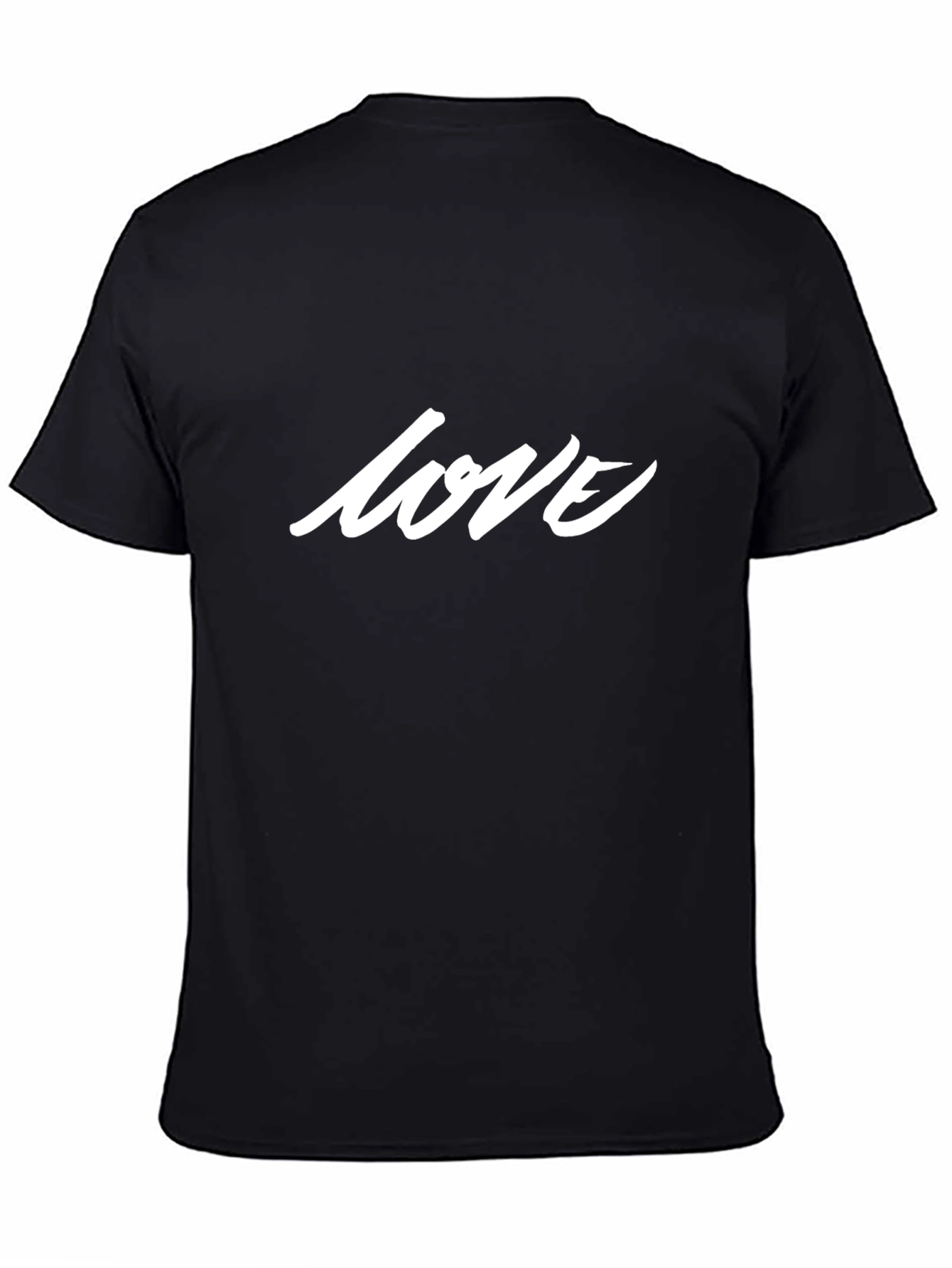 Love Graphic Print Black T-Shirt