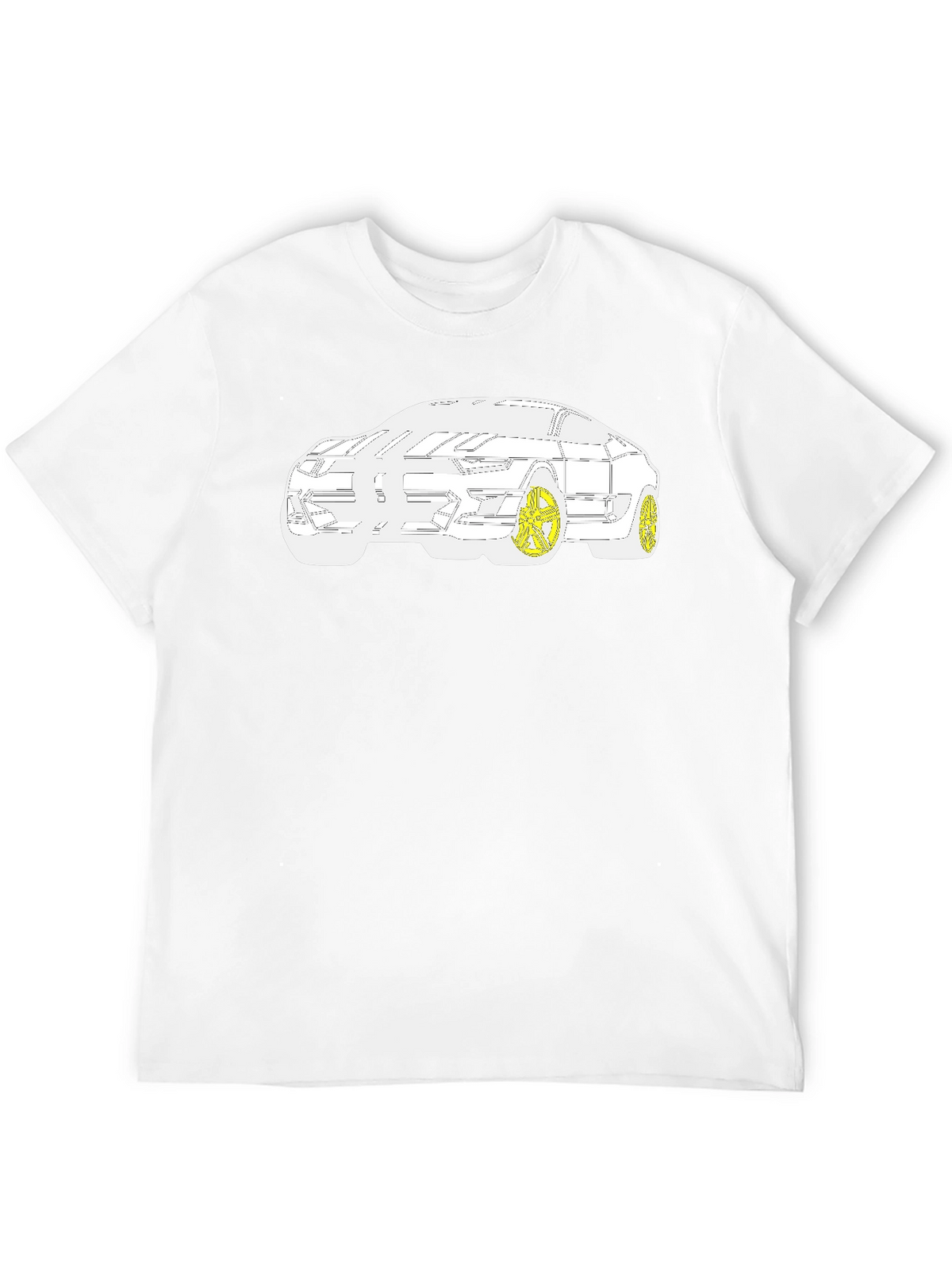 Modern Car Graphic T-Shirt - Black
