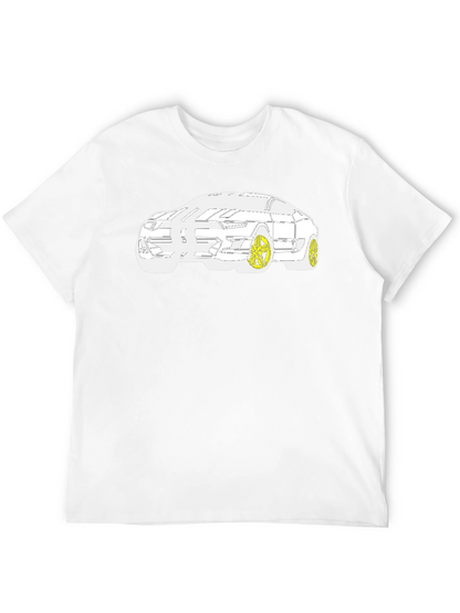Modern Car Graphic T-Shirt - Black
