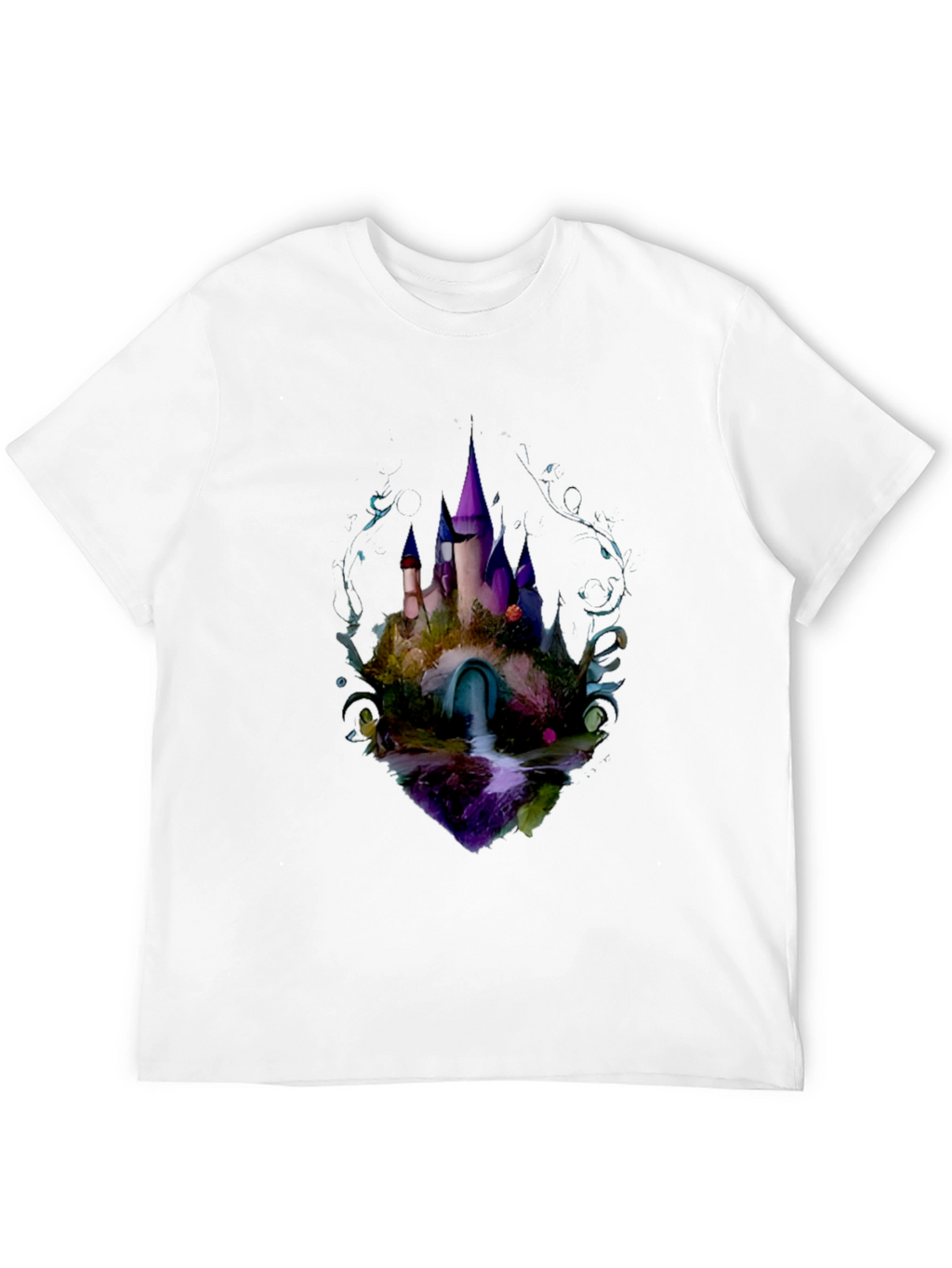 Enchanted Castle Graphic Tee - Black
