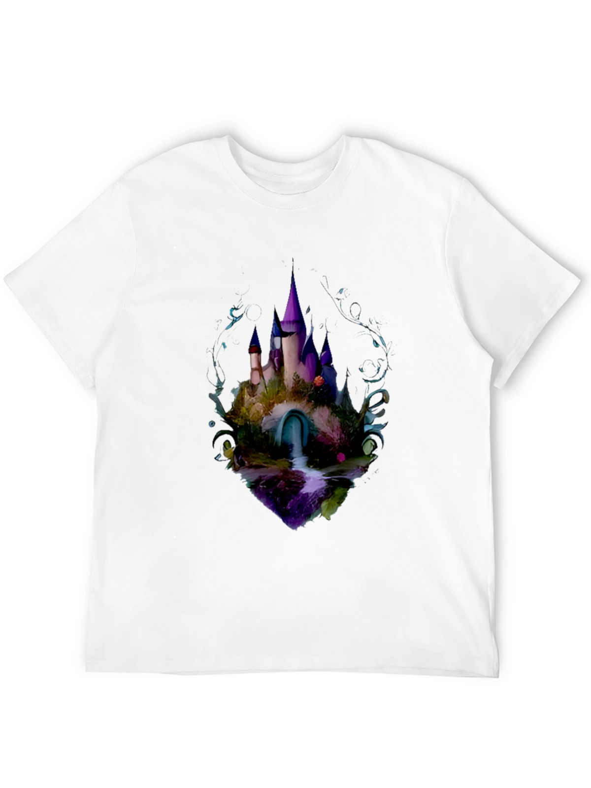Enchanted Castle Graphic Tee - Black