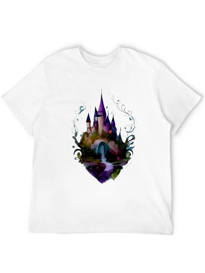 Enchanted Castle Graphic Tee - Black