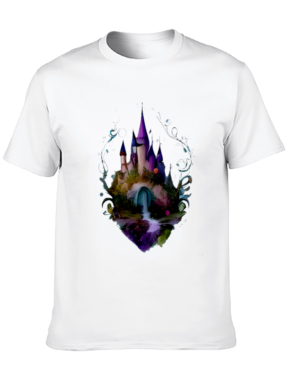 Enchanted Castle Graphic Tee - Black