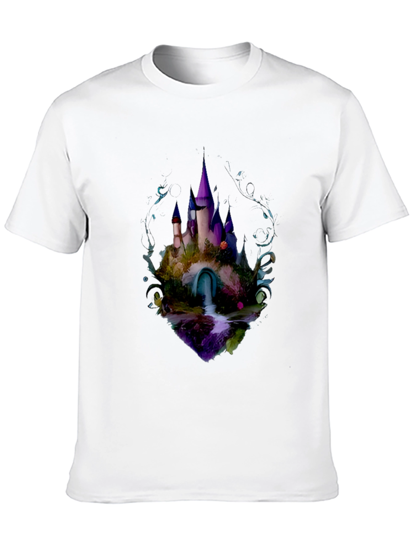 Enchanted Castle Graphic Tee - Black