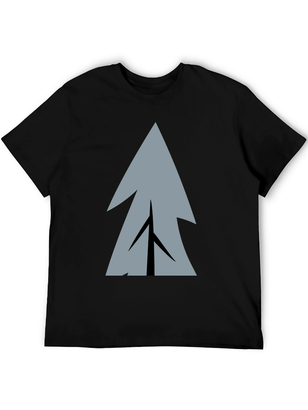 Geometric Tree Graphic Print T-Shirt