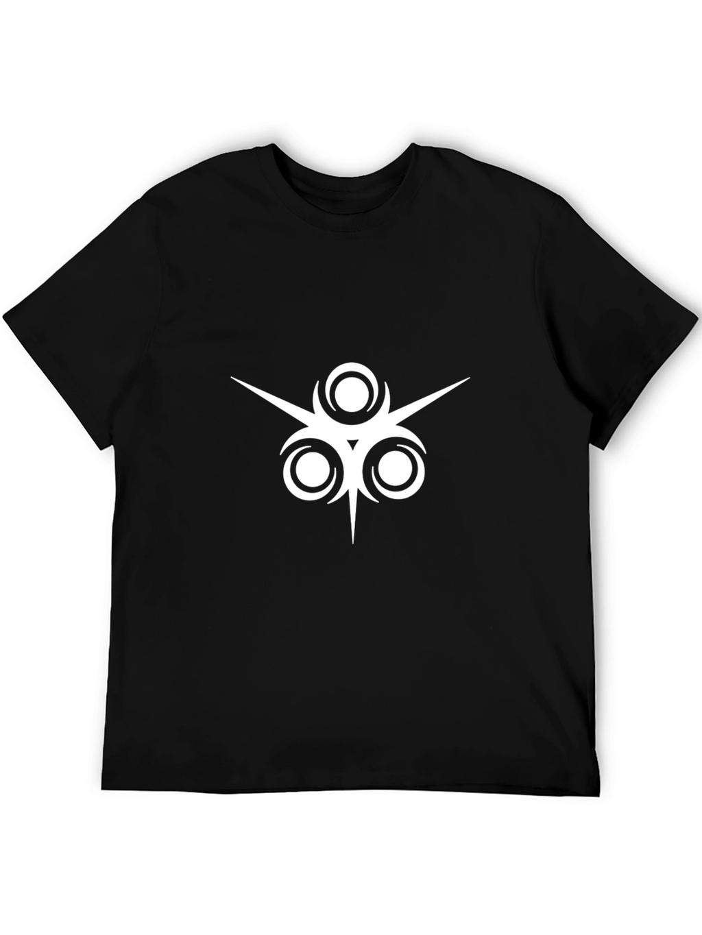 Abstract Graphic Print Black T-Shirt