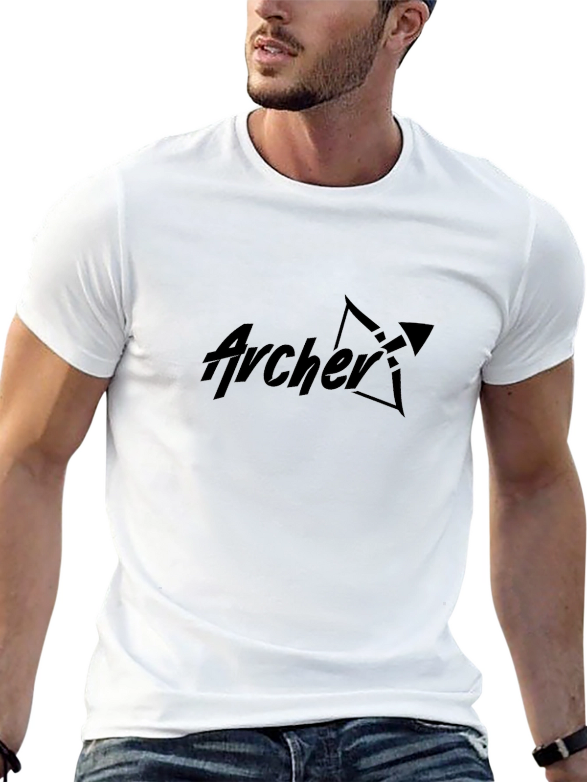 Archer Graphic Tee - Classic Black