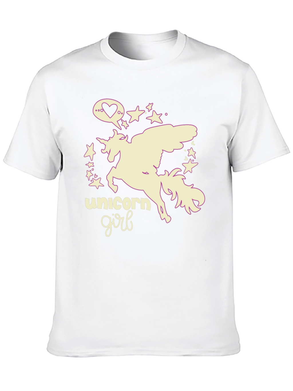 Unicorn Girl Black Graphic Tee