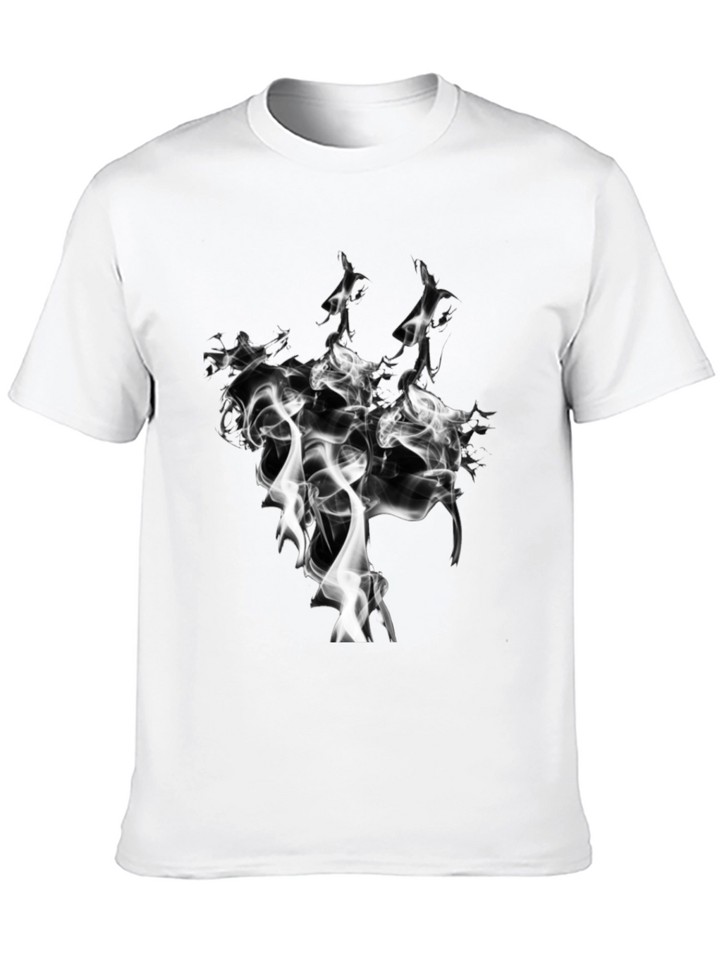 Smoke Graphic Black T-Shirt - Unique Design