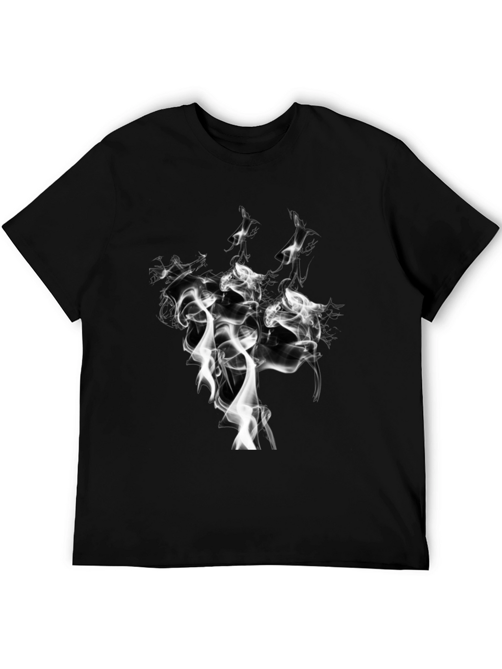 Smoke Graphic Black T-Shirt - Unique Design