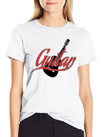 Guitar Graphic Black T-Shirt