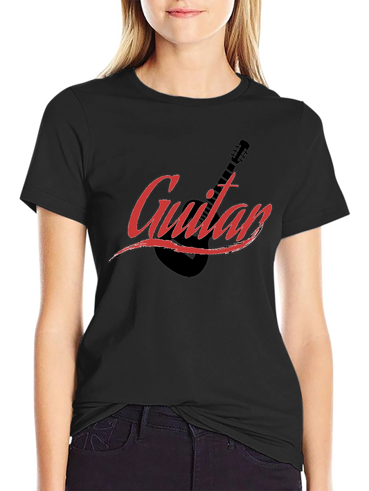 Guitar Graphic Black T-Shirt