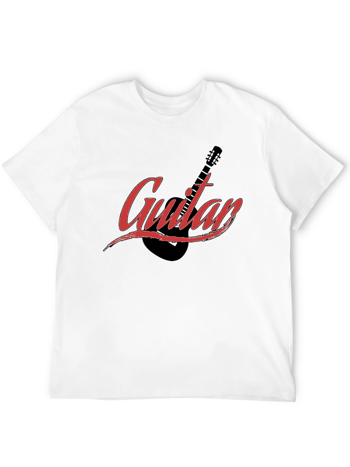 Guitar Graphic Black T-Shirt