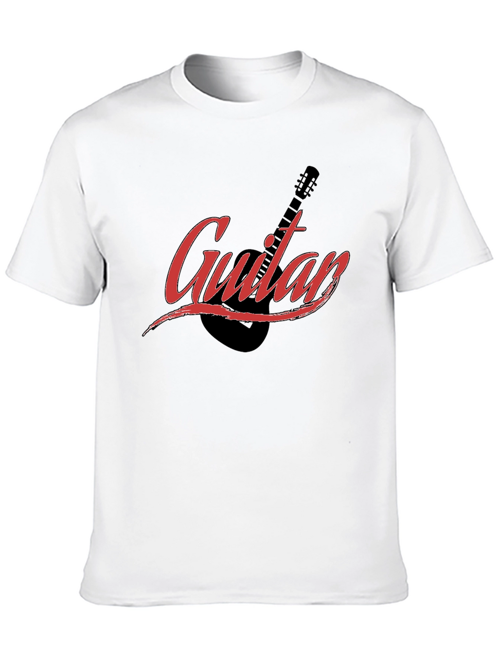 Guitar Graphic Black T-Shirt