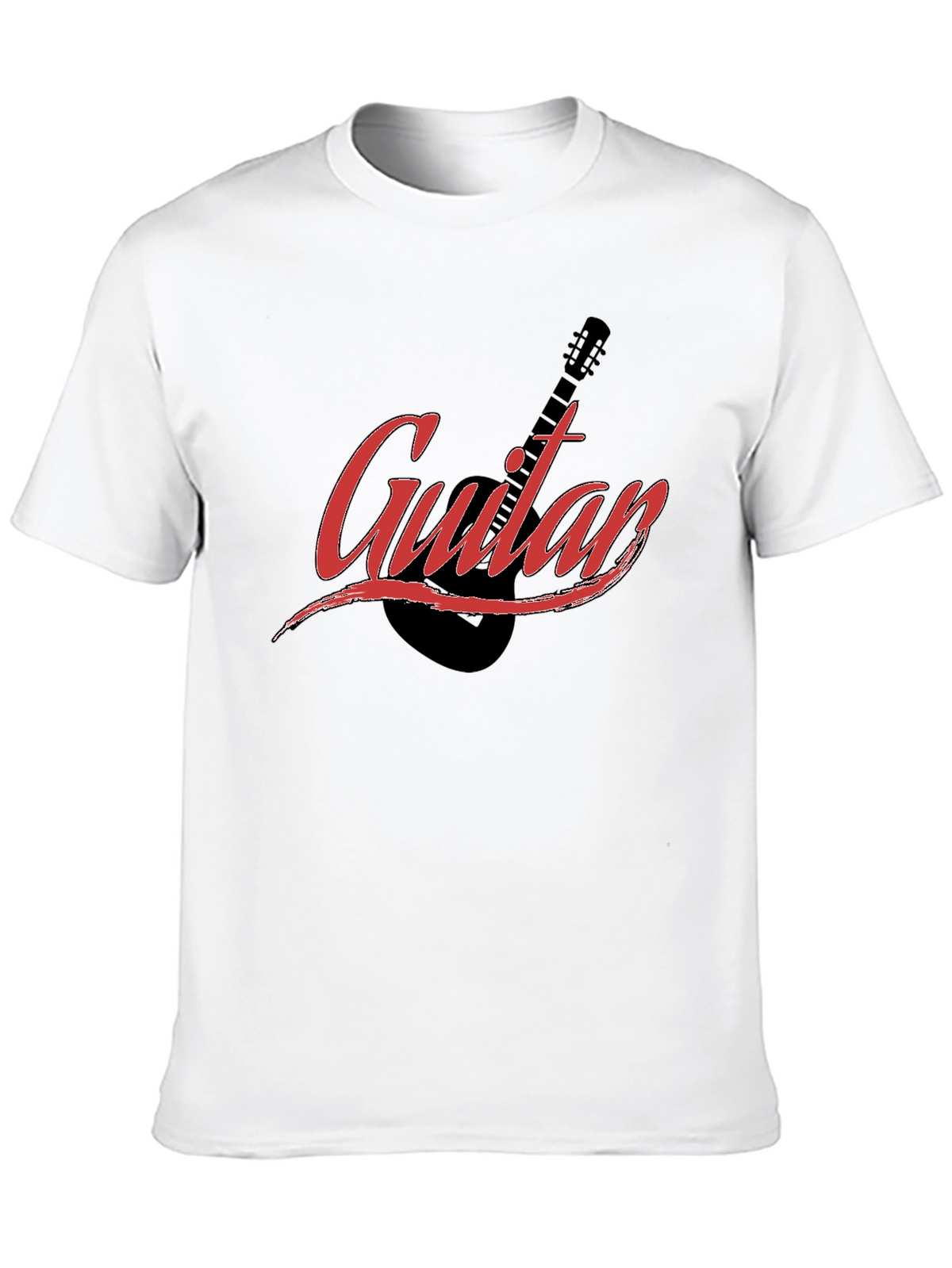 Guitar Graphic Black T-Shirt