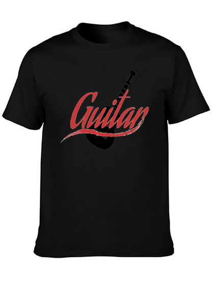 Guitar Graphic Black T-Shirt
