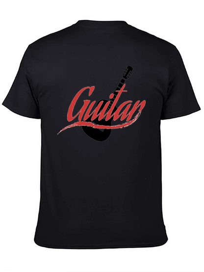 Guitar Graphic Black T-Shirt