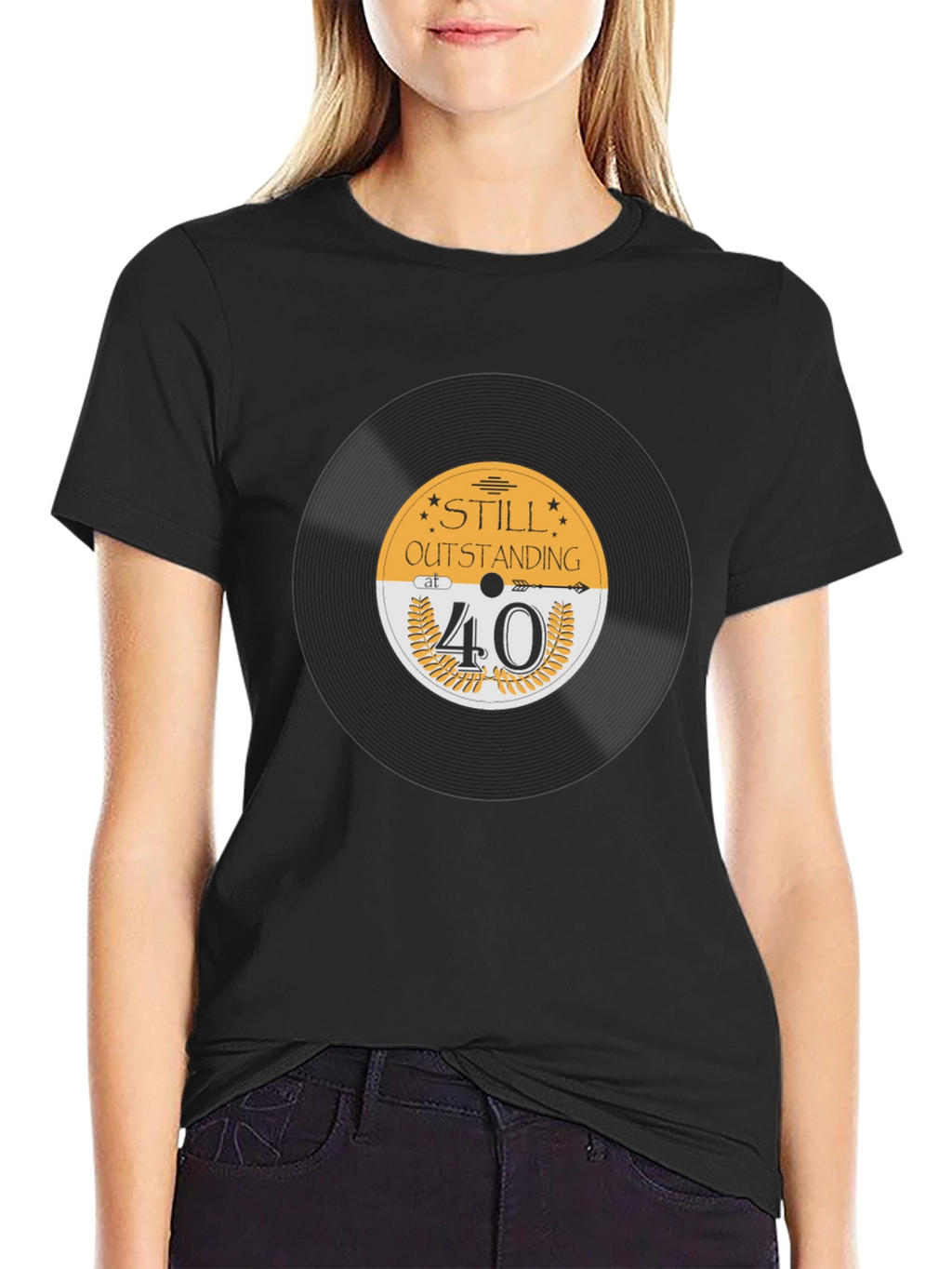 Still Outstanding at 40 Black T-Shirt