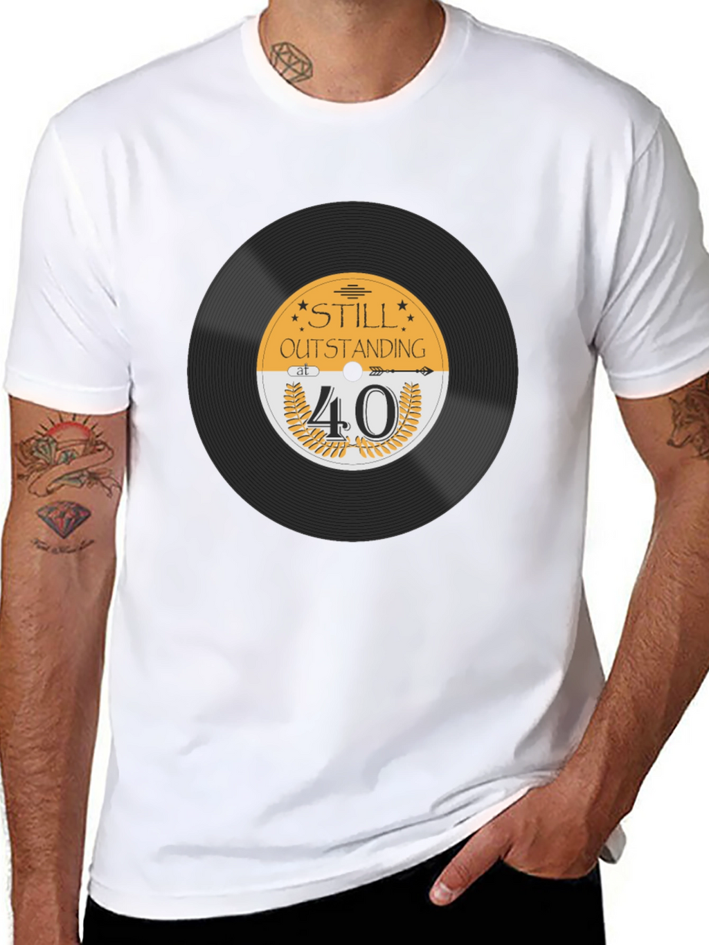 Still Outstanding at 40 Black T-Shirt