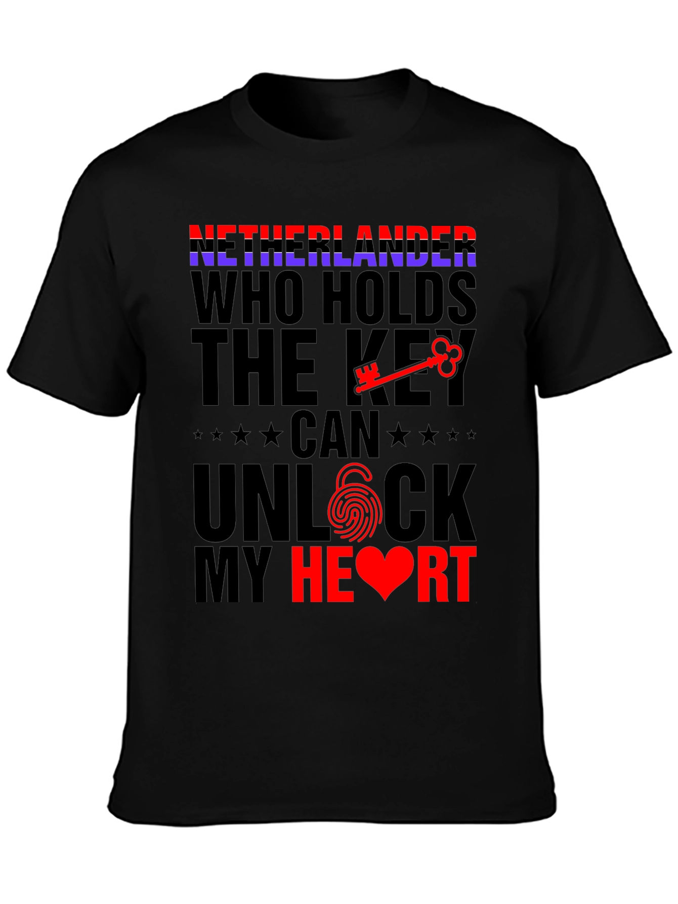 Netherlands Unlock My Heart T-Shirt