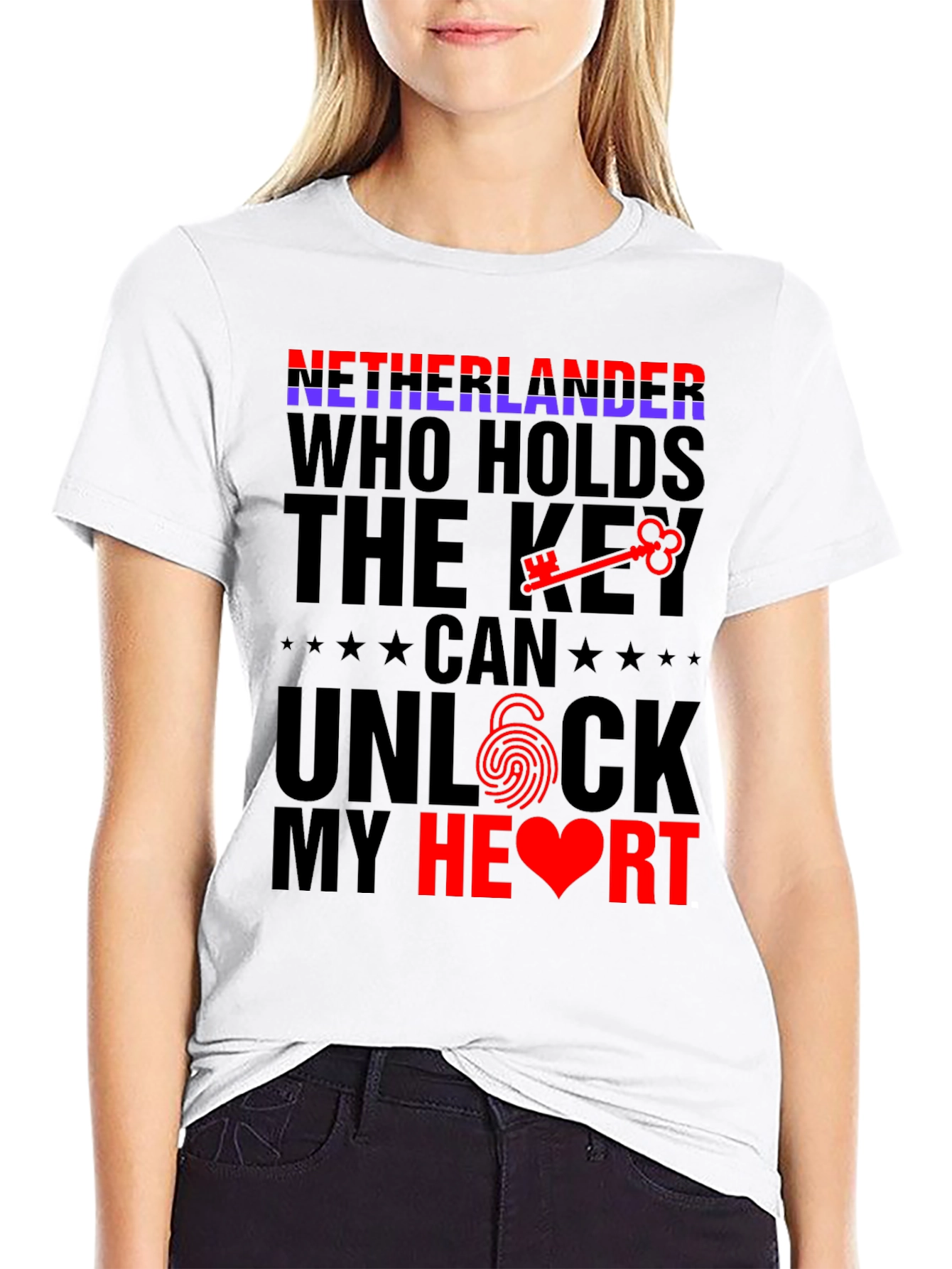 Netherlands Unlock My Heart T-Shirt