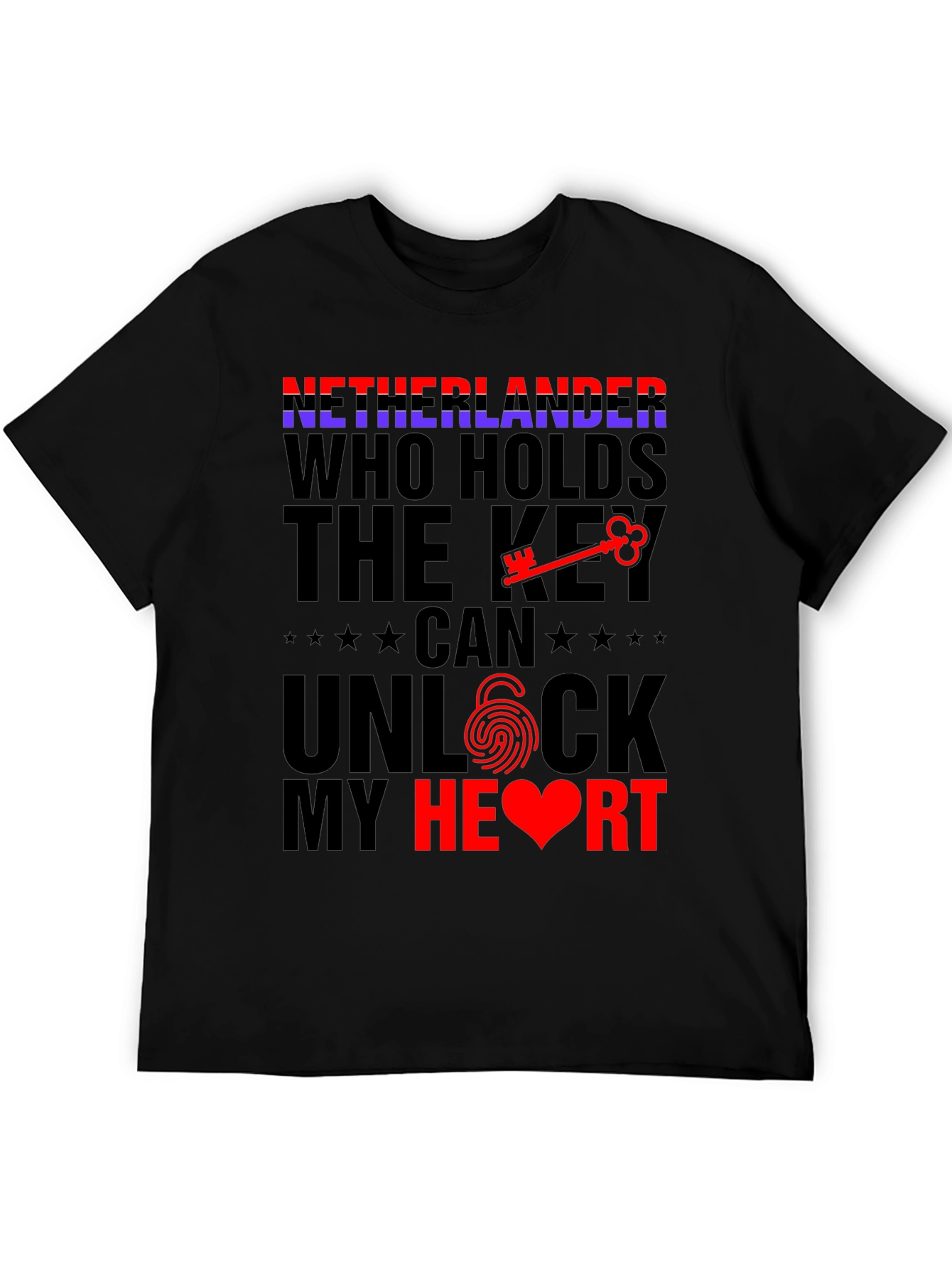 Netherlands Unlock My Heart T-Shirt