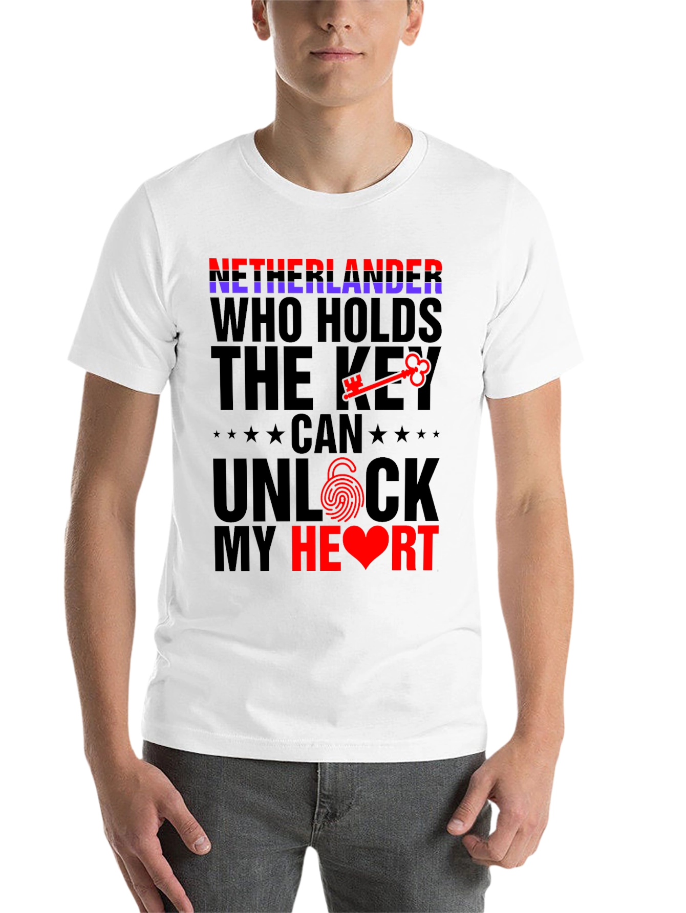 Netherlands Unlock My Heart T-Shirt