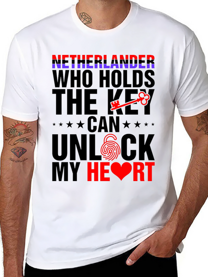 Netherlands Unlock My Heart T-Shirt